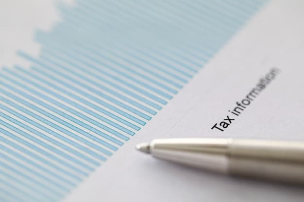 A close-up of a tax form with a pen resting on it, emphasizing the complexity and detail involved in tax preparation and compliance