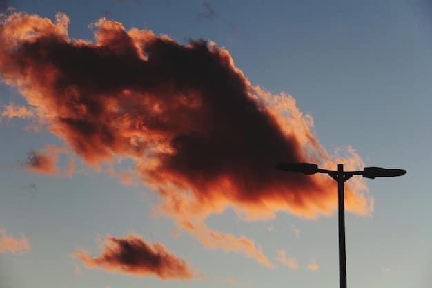 A close-up shot of a wind turbine at sunset, with the warm light casting long shadows and highlighting the turbine's blades. This symbolizes the growing adoption of wind energy as a renewable source and a component of US energy infrastructure.