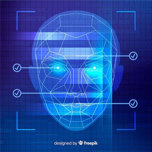 A depiction of a border crossing with advanced biometric scanning technology in use, showing facial recognition and document verification processes being conducted seamlessly. The image should convey the efficiency and security enhancements provided by biometrics.