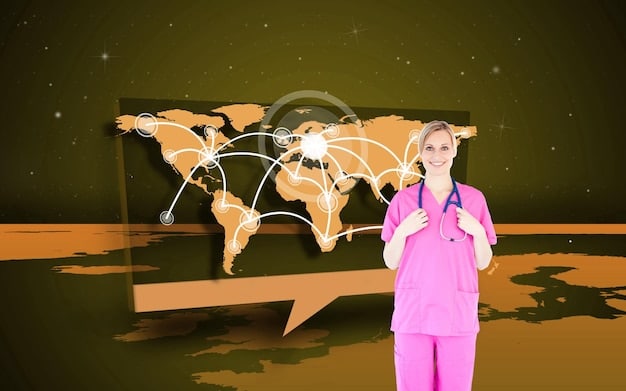 A collage showcasing cloud computing applications across various industries: a doctor using telemedicine, a financial analyst monitoring data on a dashboard, and a customer browsing an e-commerce website on a tablet. The image should represent the diverse impact of cloud technology on different sectors of the US economy.
