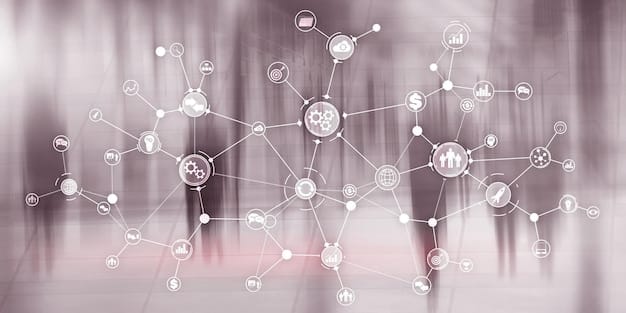 A graphic showing a network of interconnected nodes, each representing different sectors (e.g., healthcare, finance, energy), with lines of light indicating secure data exchange and protection through the cybersecurity strategy.