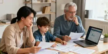 Diverse Americans reviewing tax documents and digital resources, symbolizing 2026 tax credit eligibility changes