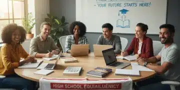 Free GED Programs: Your Path to High School Equivalency in 2026 Adult students studying for GED in a modern classroom